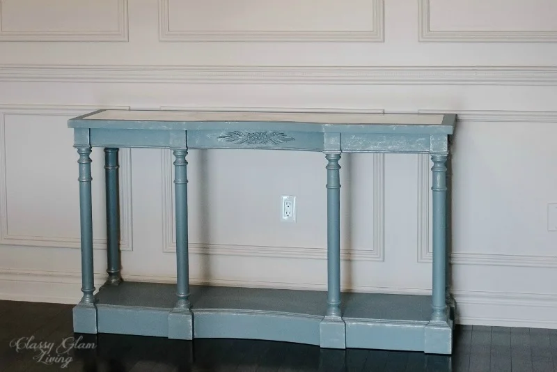 Painted French Blue Console Table — Classy Glam Living